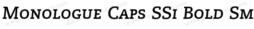 Monologue Caps SSi Bold Small Caps字体转换